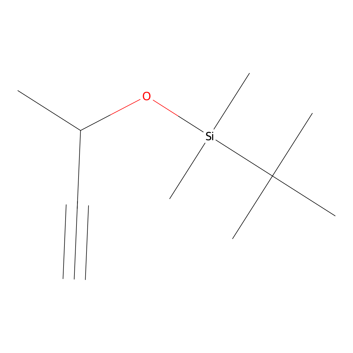 2-tert-Butyldimethylsiloxybut-3-yne molecular structure, CAS 125494-93-1