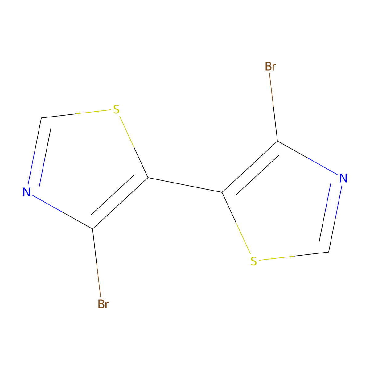 4,4'-Dibromo-5,5'-bithiazole molecular structure, CAS 1254951-93-3