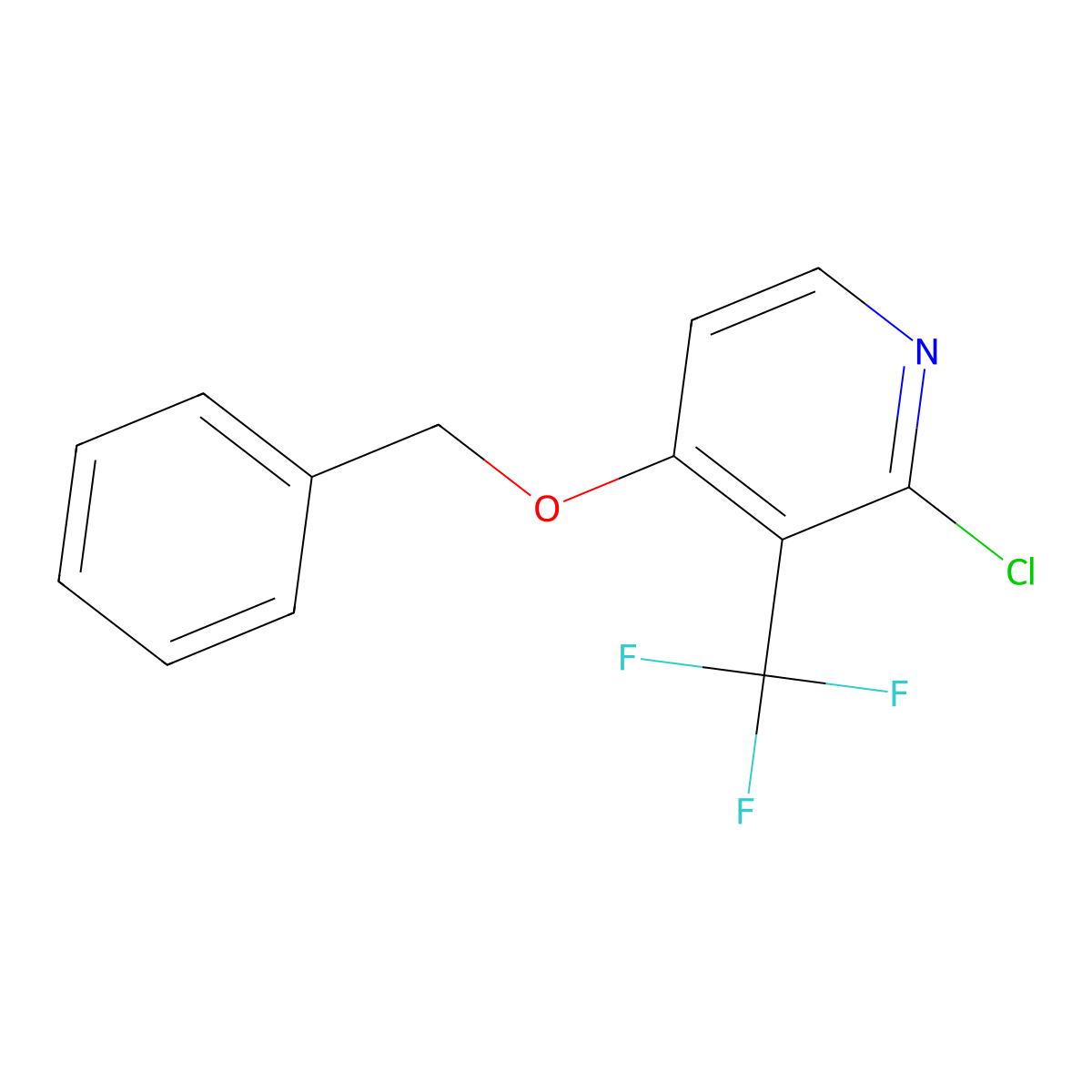 4-(Benzyloxy)-2-chloro-3-(trifluoromethyl)pyridine molecular structure, CAS 1254981-27-5