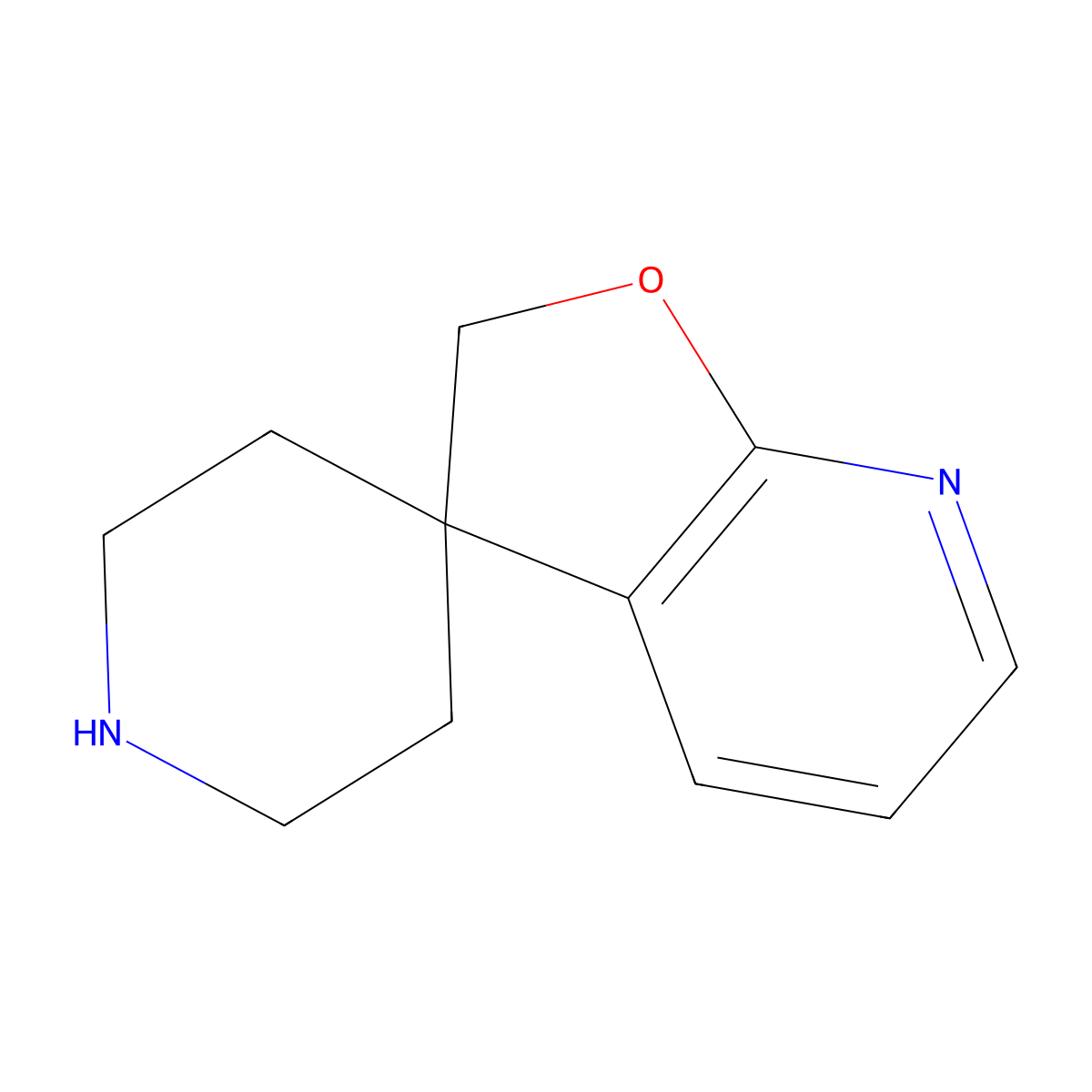 2h-Spiro[furo[2,3-b]pyridine-3,4'-piperidine] molecular structure, CAS 1254981-64-0