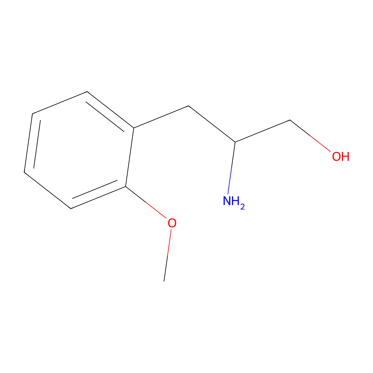 (r)-2-Amino-3-(2-methoxyphenyl)propan-1-ol molecular structure, CAS 1255037-24-1