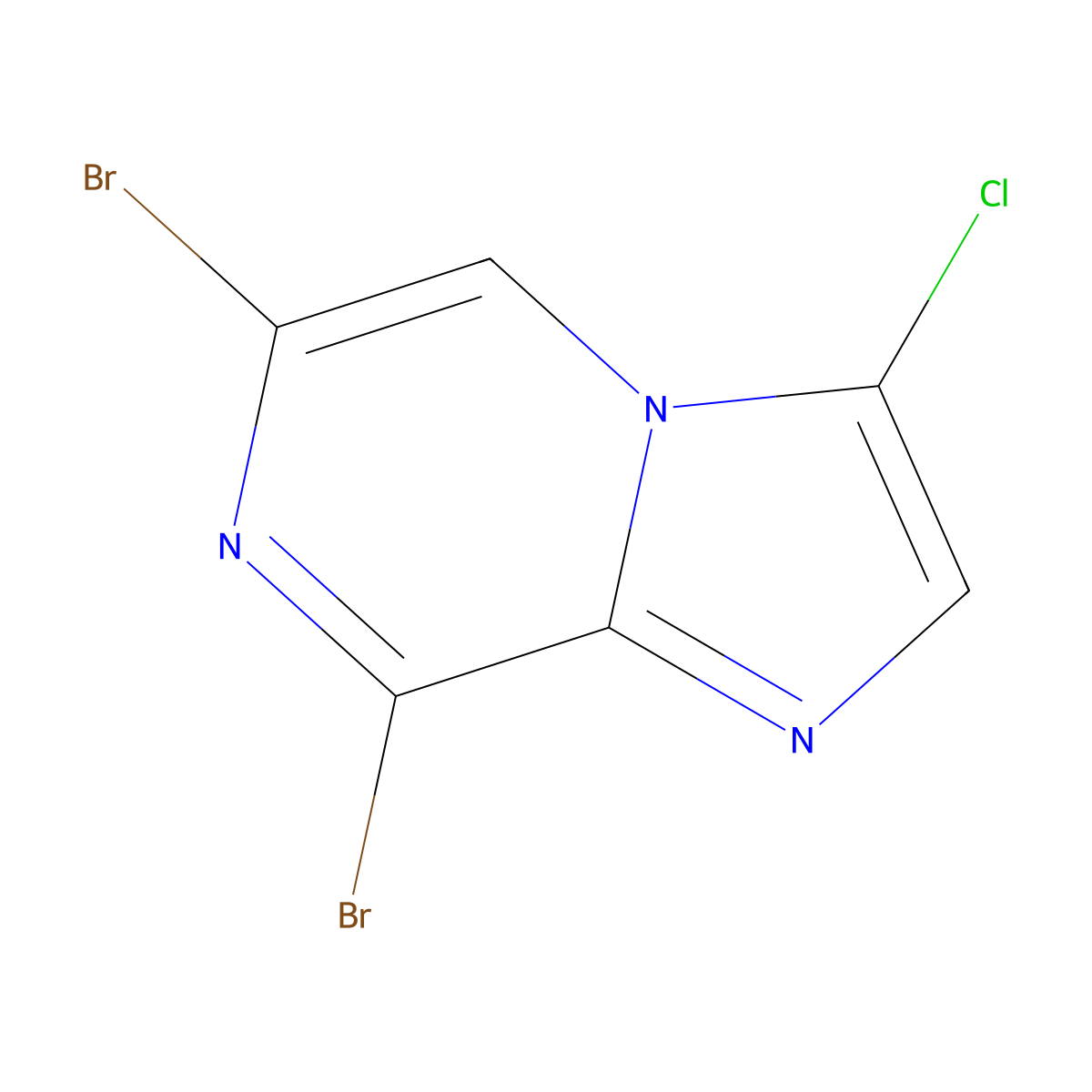 6,8-Dibromo-3-chloroimidazo[1,2-a]pyrazine molecular structure, CAS 1255097-94-9