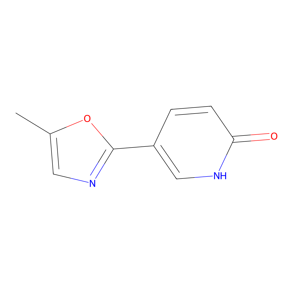 5-(5-Methyloxazol-2-yl)pyridin-2(1H)-one molecular structure, CAS 1255098-69-1