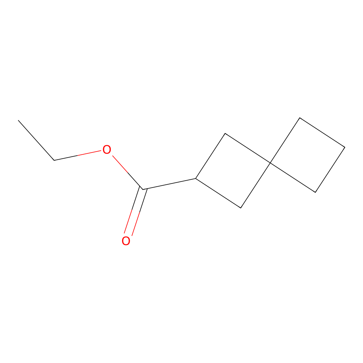 Ethyl spiro[3.3]heptane-2-carboxylate molecular structure, CAS 1255098-89-5