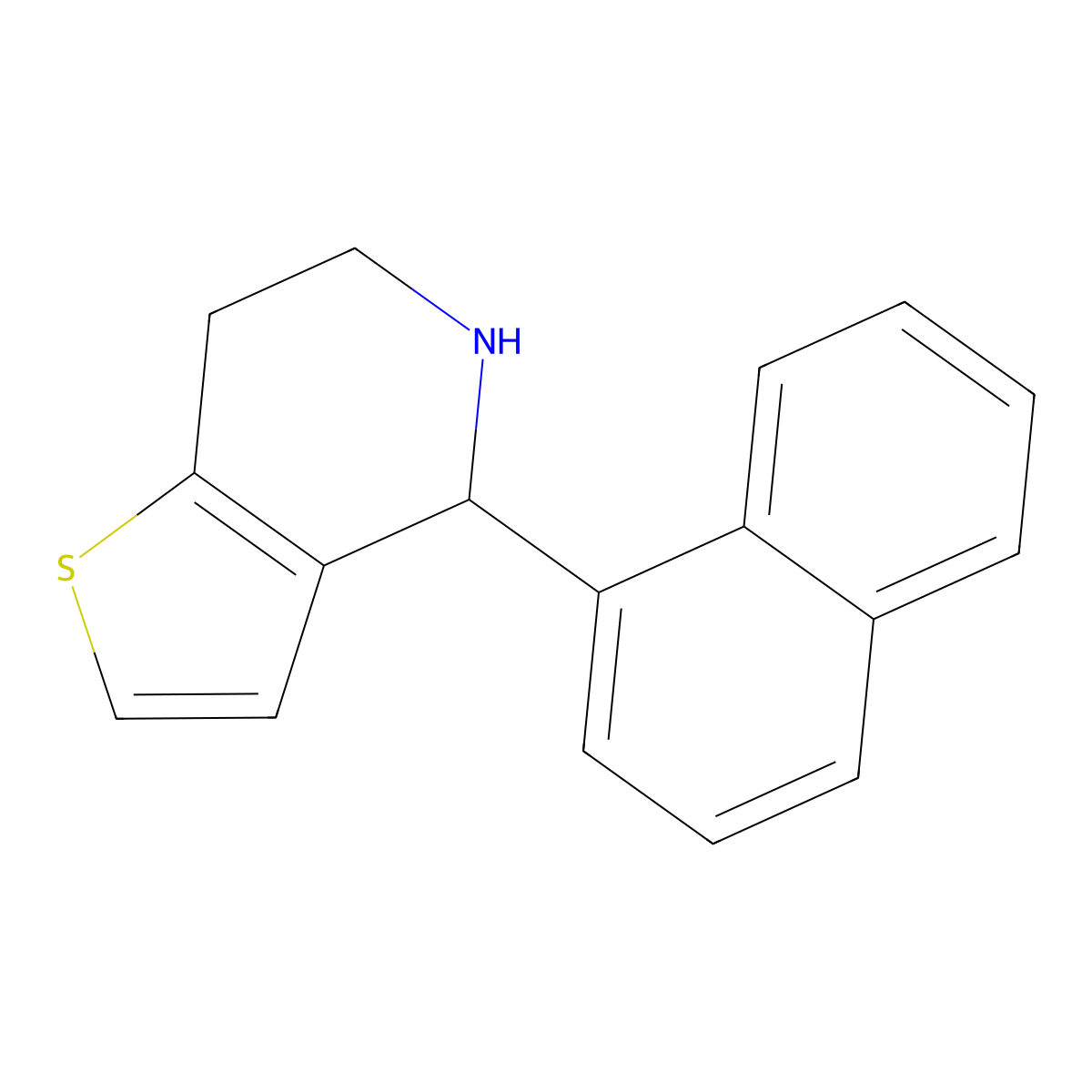 4-(Naphthalen-1-YL)-4,5,6,7-tetrahydrothieno[3,2-C]pyridine molecular structure, CAS 1255099-05-8