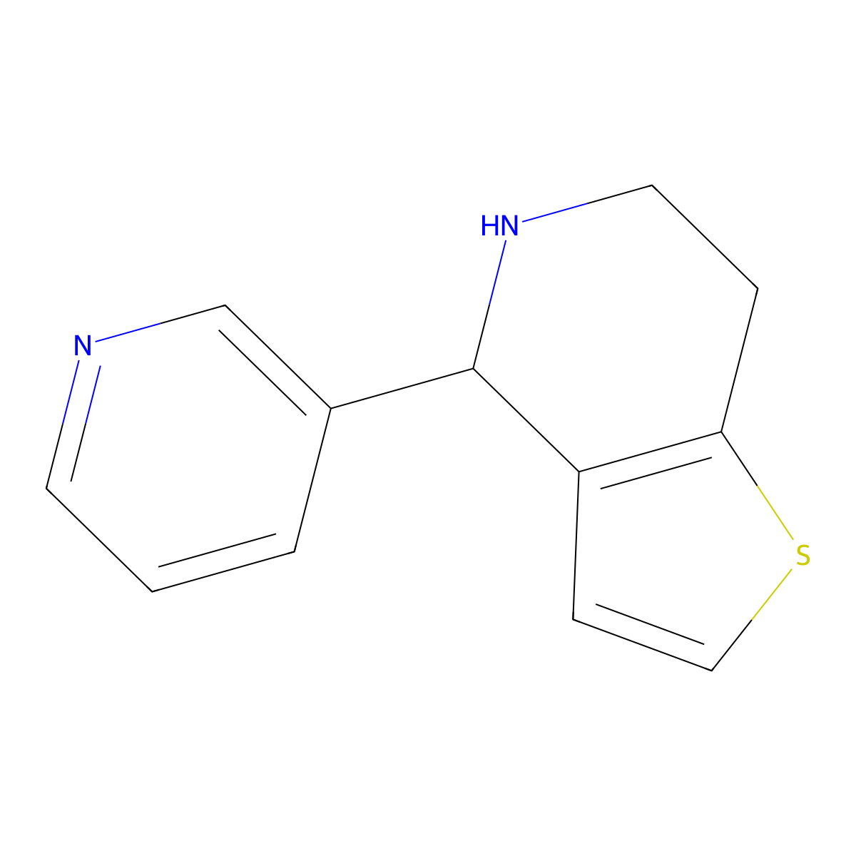 4-(Pyridin-3-YL)-4,5,6,7-tetrahydrothieno[3,2-C]pyridine molecular structure, CAS 1255099-15-0