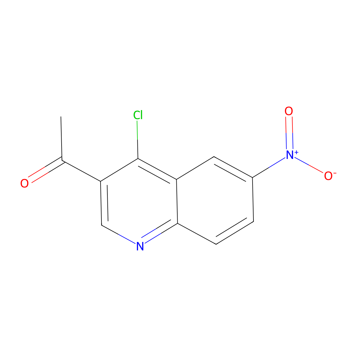 1-(4-Chloro-6-nitroquinolin-3-yl)ethan-1-one molecular structure, CAS 1255099-25-2