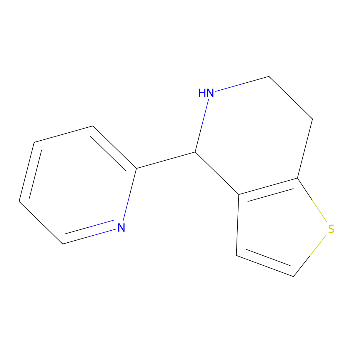 4-(Pyridin-2-YL)-4,5,6,7-tetrahydrothieno[3,2-C]pyridine molecular structure, CAS 1255099-32-1