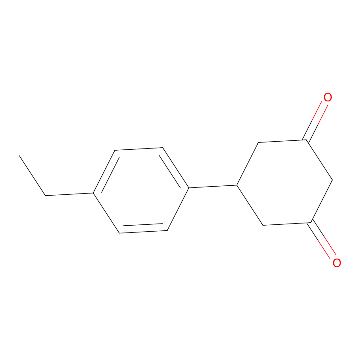 5-(4-Ethylphenyl)cyclohexane-1,3-dione molecular structure, CAS 1255147-00-2