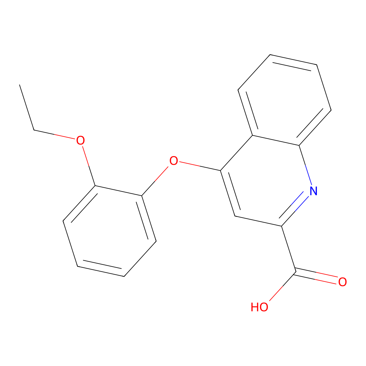 4-(2-Ethoxyphenoxy)quinoline-2-carboxylic acid molecular structure, CAS 1255147-01-3