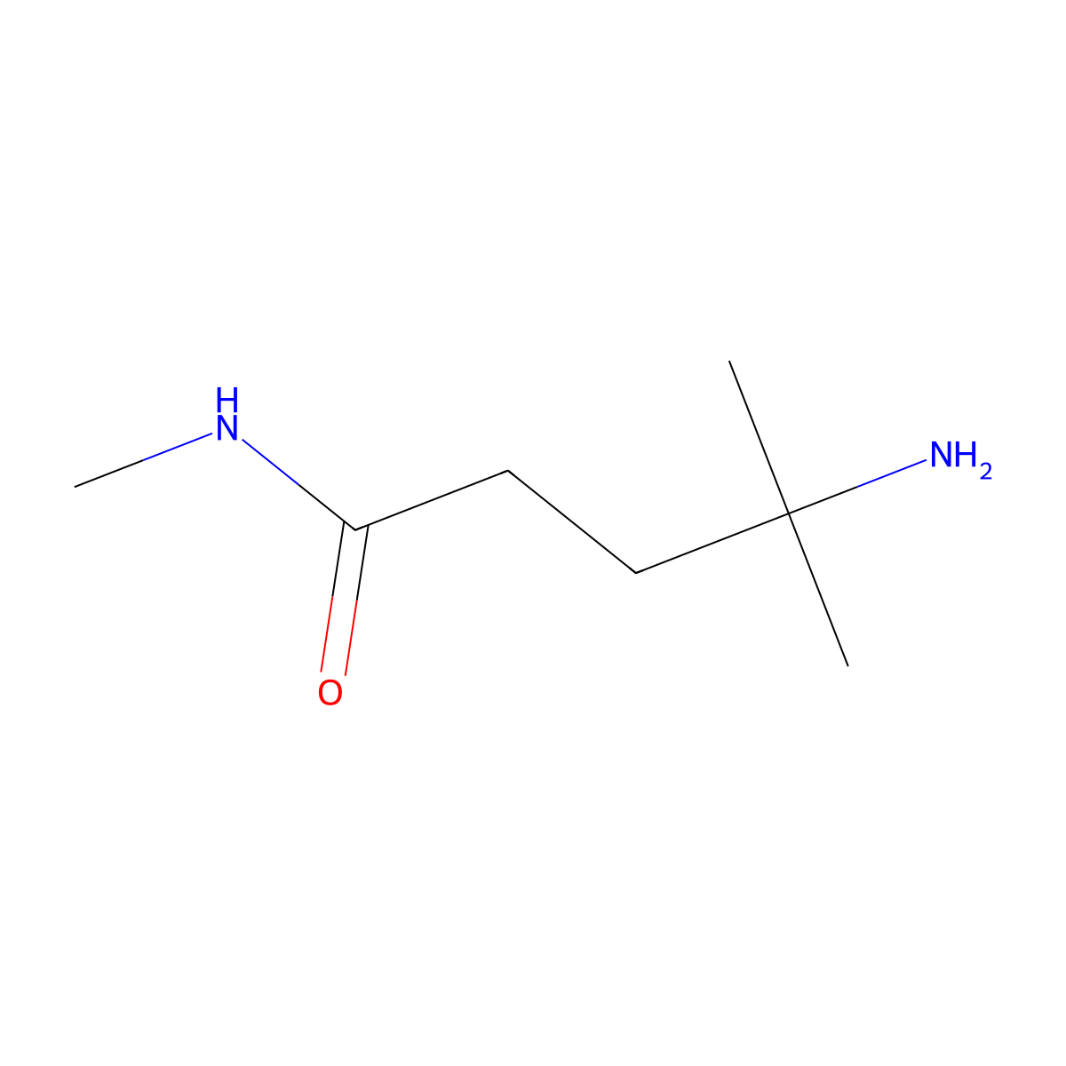4-amino-N,4-dimethylpentanamide molecular structure, CAS 1255147-12-6