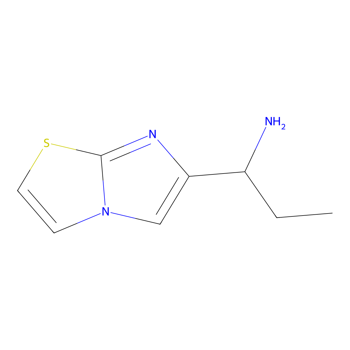 1-Imidazo[2,1-b][1,3]thiazol-6-ylpropan-1-amine dihydrochloride molecular structure, CAS 1255147-13-7