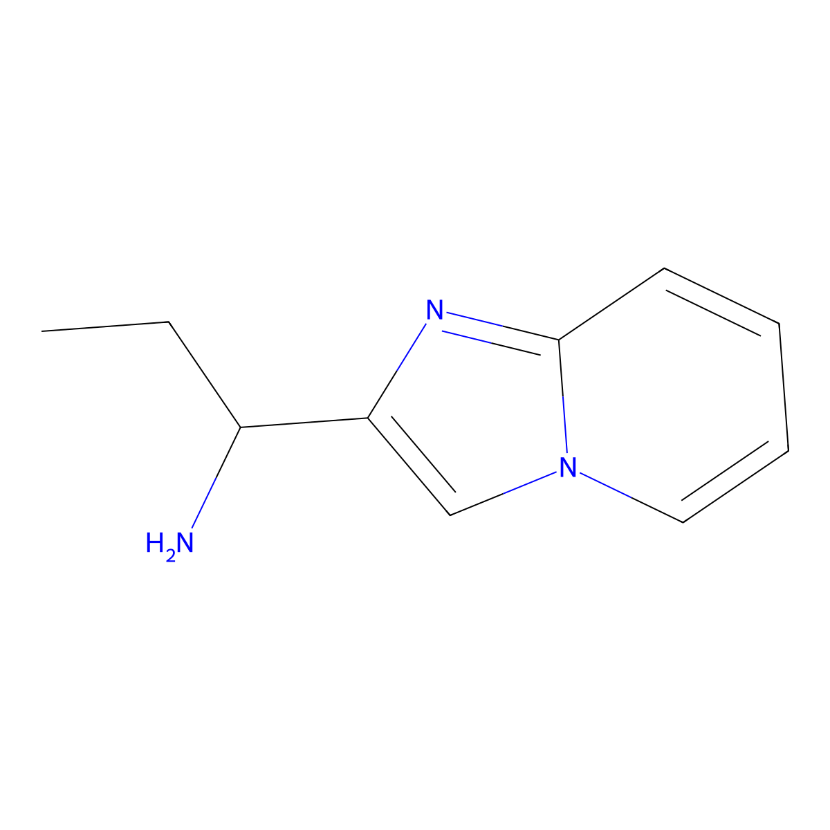 1-Imidazo[1,2-a]pyridin-2-ylpropan-1-amine molecular structure, CAS 1255147-16-0