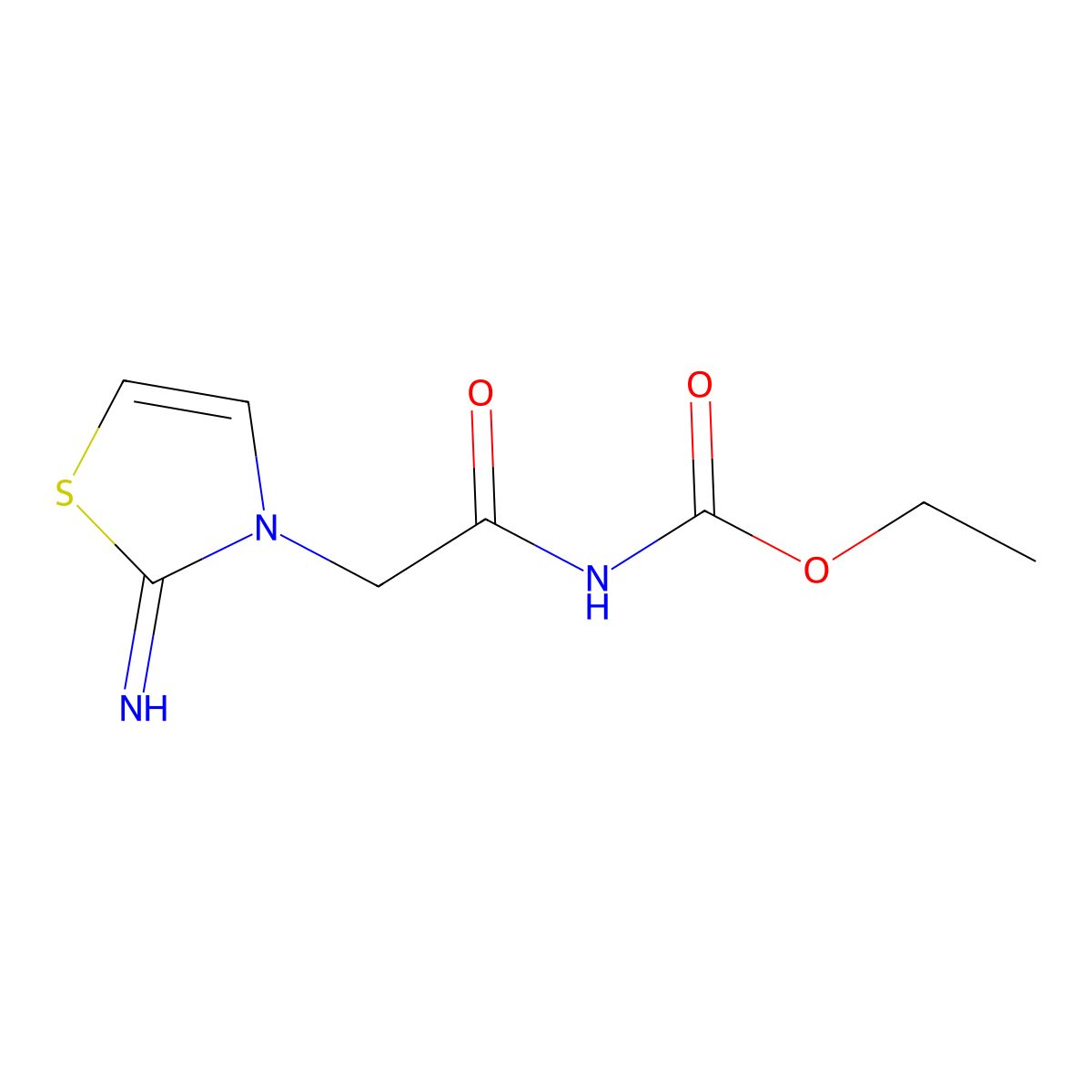 ethyl [(2-imino-1,3-thiazol-3(2H)-yl)acetyl]carbamate molecular structure, CAS 1255147-25-1
