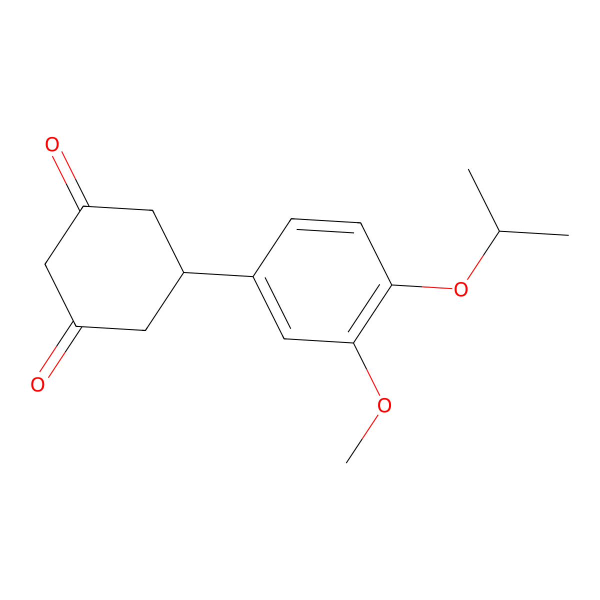 5-(4-Isopropoxy-3-methoxyphenyl)cyclohexane-1,3-dione molecular structure, CAS 1255147-58-0