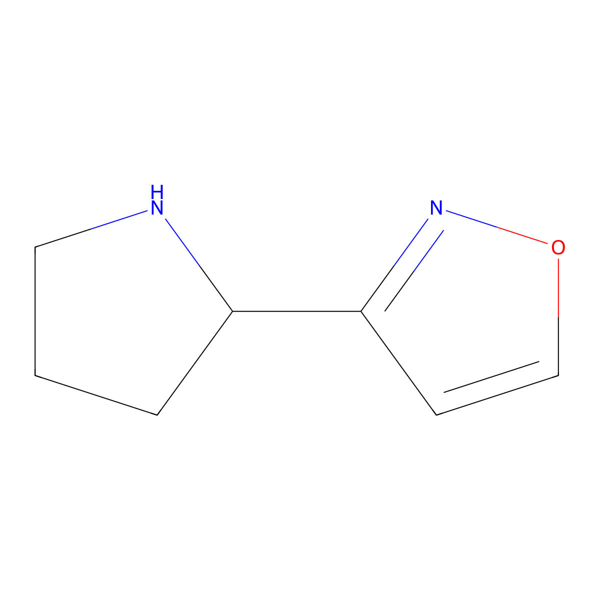 3-(Pyrrolidin-2-yl)-1,2-oxazole molecular structure, CAS 1255147-67-1