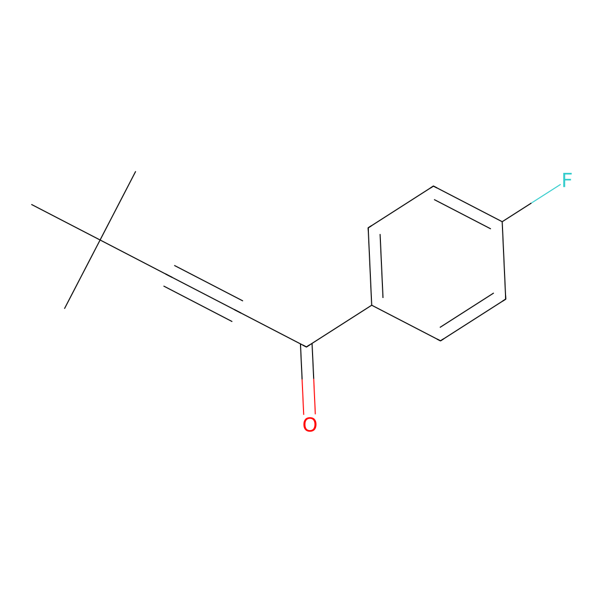 1-(4-Fluorophenyl)-4,4-dimethyl-2-pentyn-1-one molecular structure, CAS 1255152-46-5