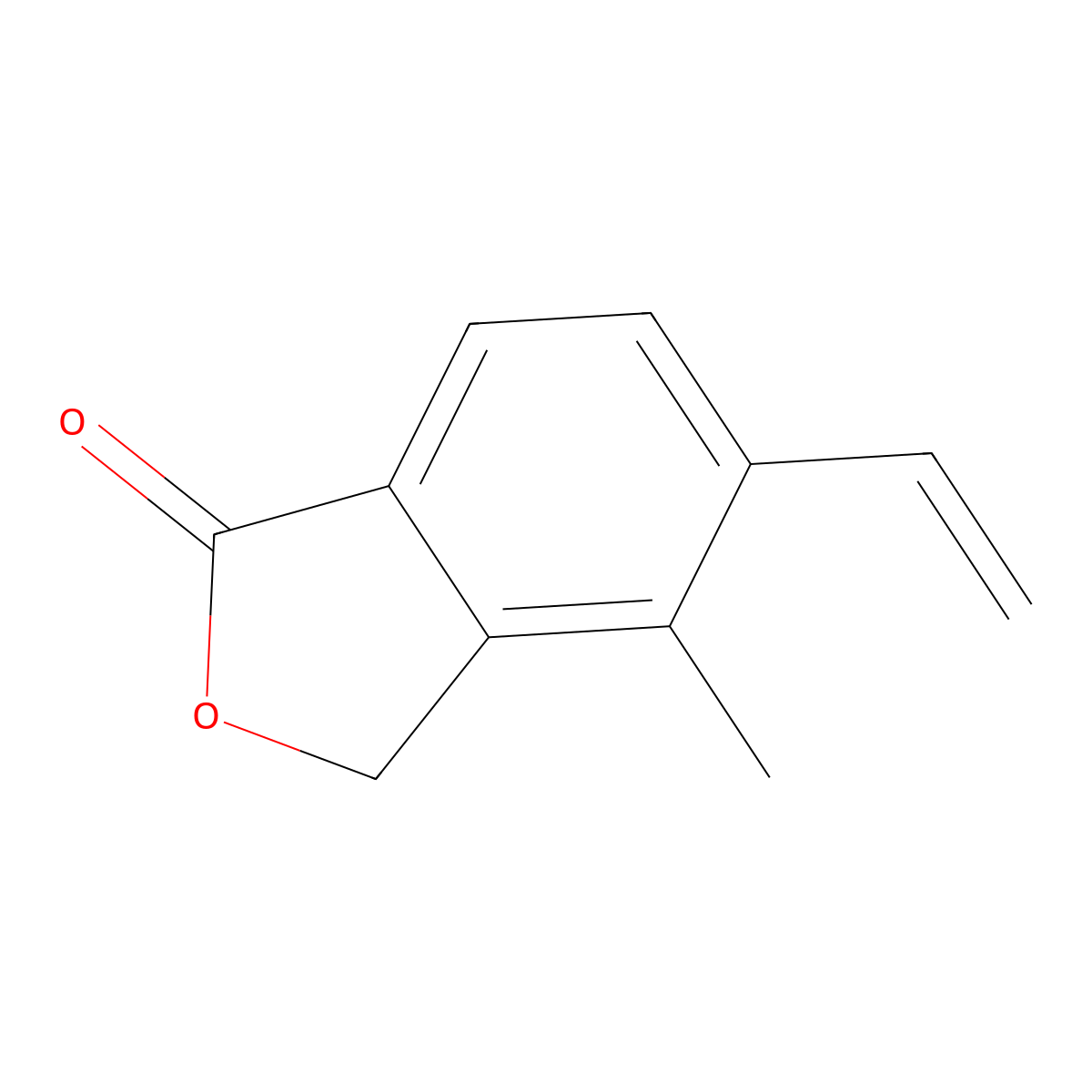 4-methyl-5-vinylisobenzofuran-1(3H)-one molecular structure, CAS 1255206-69-9