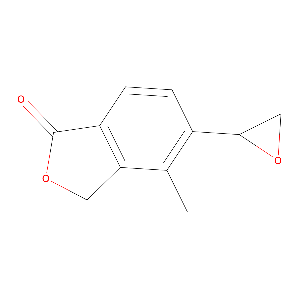 4-Methyl-5-((2R)-oxiran-2-yl)-2-benzofuran-1(3H)-one molecular structure, CAS 1255206-70-2