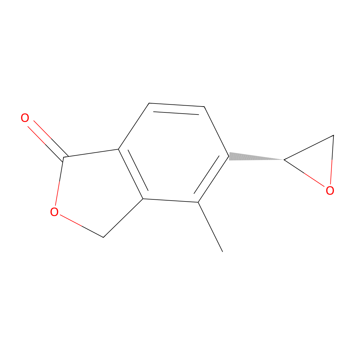 4-Methyl-5-((2R)-oxiran-2-yl)-2-benzofuran-1(3H)-one molecular structure, CAS 1255206-70-2
