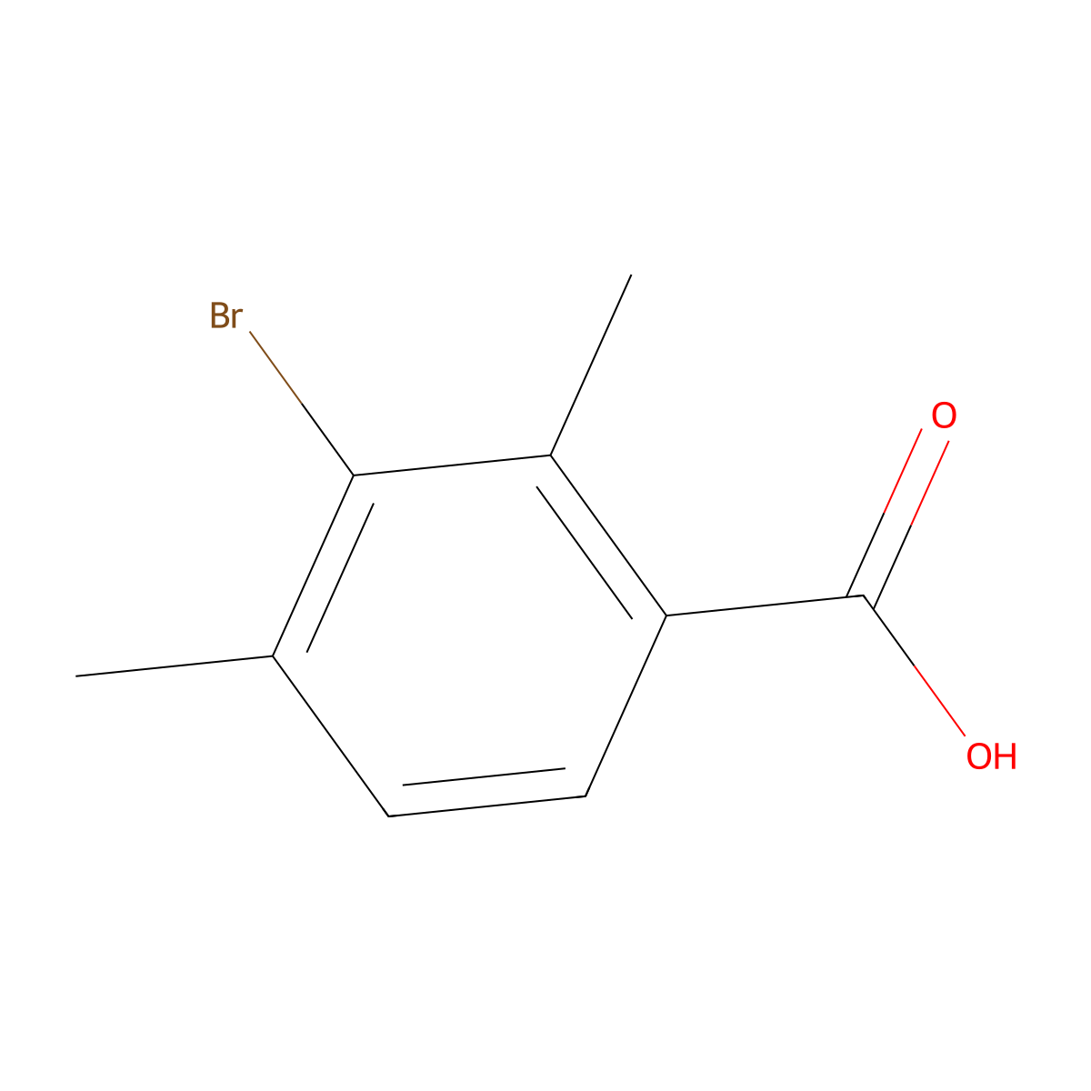 3-Bromo-2,4-dimethylbenzoic acid molecular structure, CAS 1255206-85-9