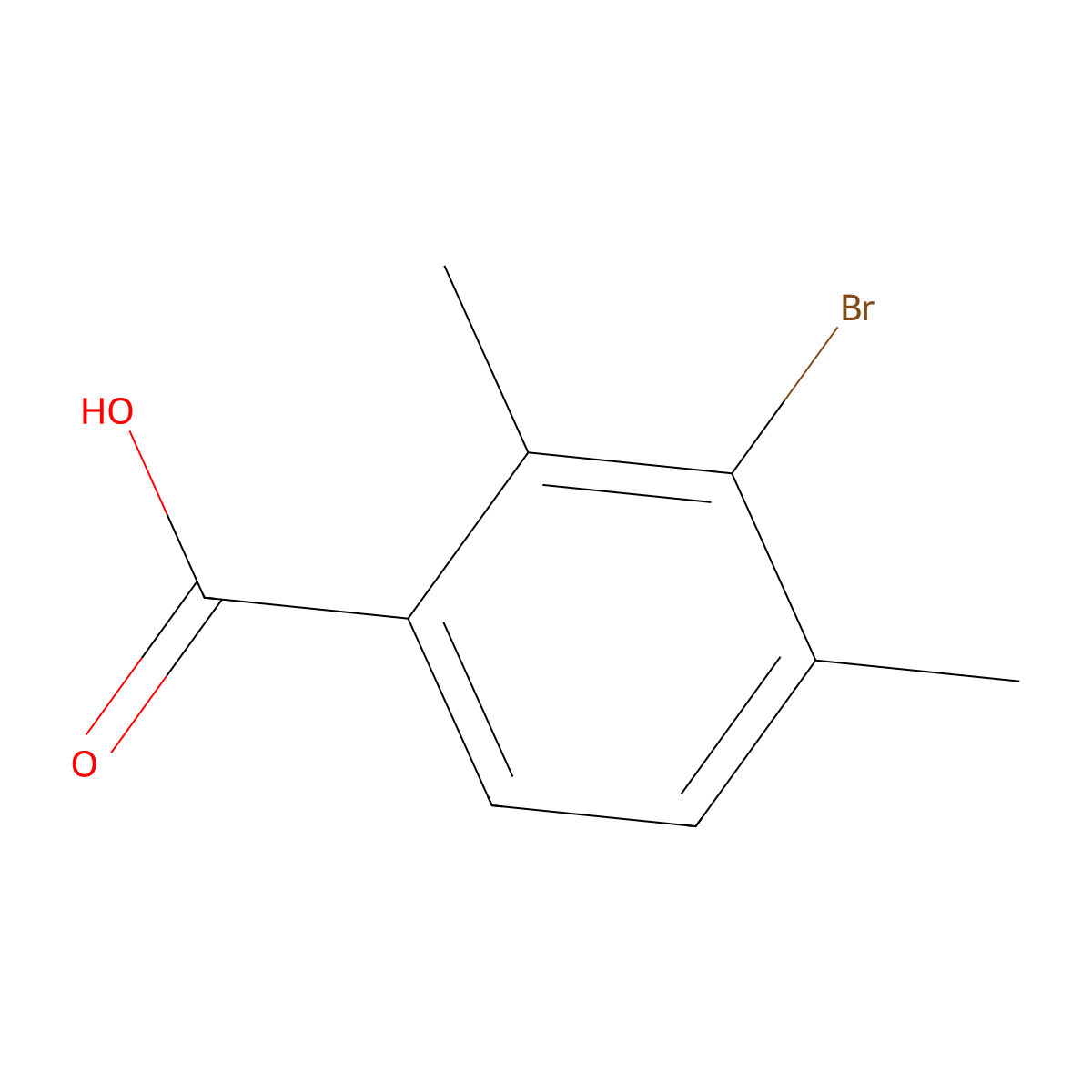 3-Bromo-2,4-dimethylbenzoic acid molecular structure, CAS 1255206-85-9