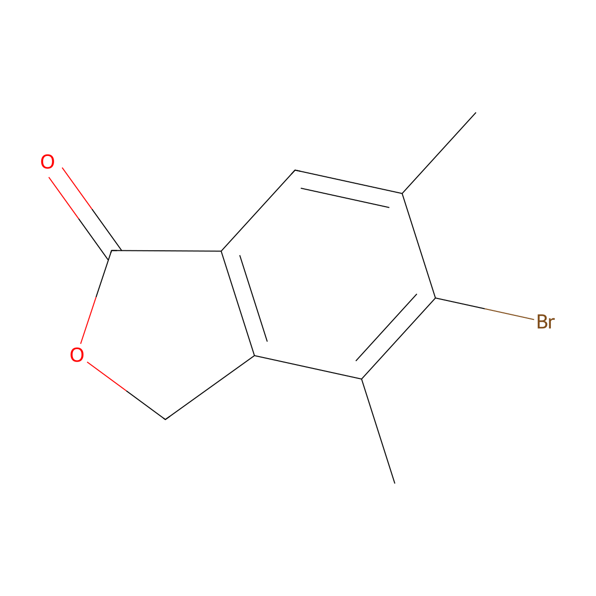 5-bromo-4,6-dimethyl-2-benzofuran-1(3H)-one molecular structure, CAS 1255206-87-1