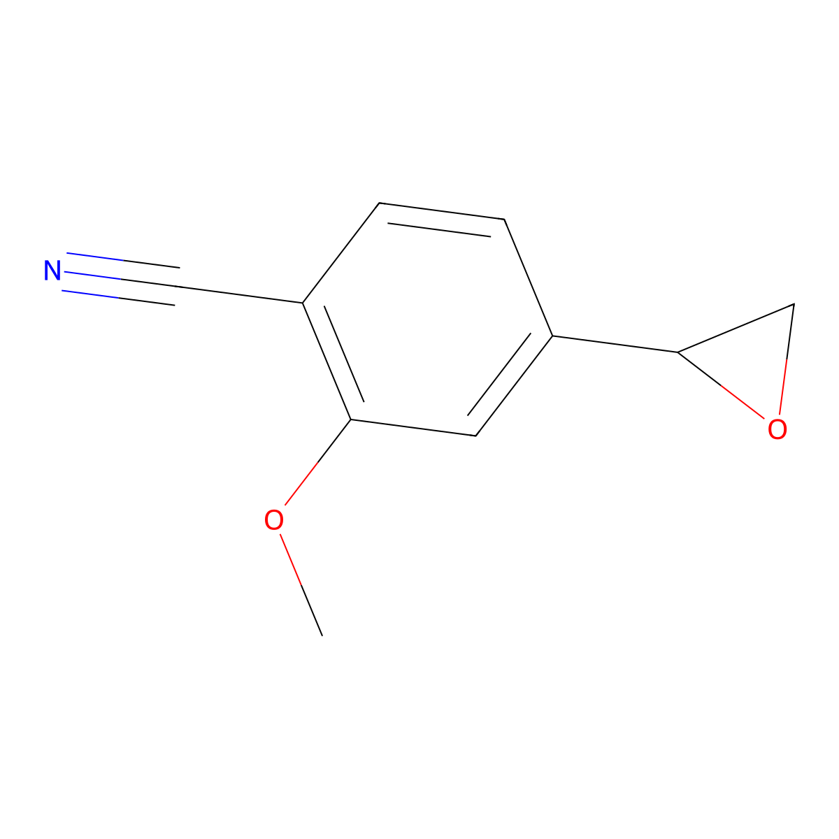 2-Methoxy-4-(oxiran-2-yl)benzonitrile molecular structure, CAS 1255207-21-6