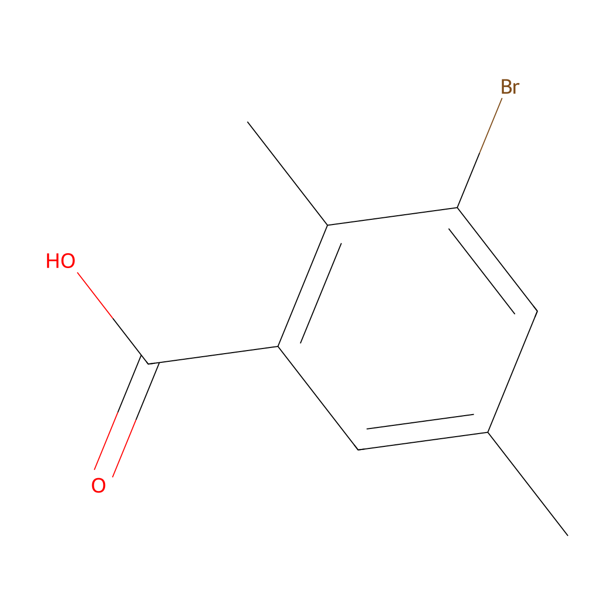 3-Bromo-2,5-dimethylbenzoic acid molecular structure, CAS 1255209-34-7