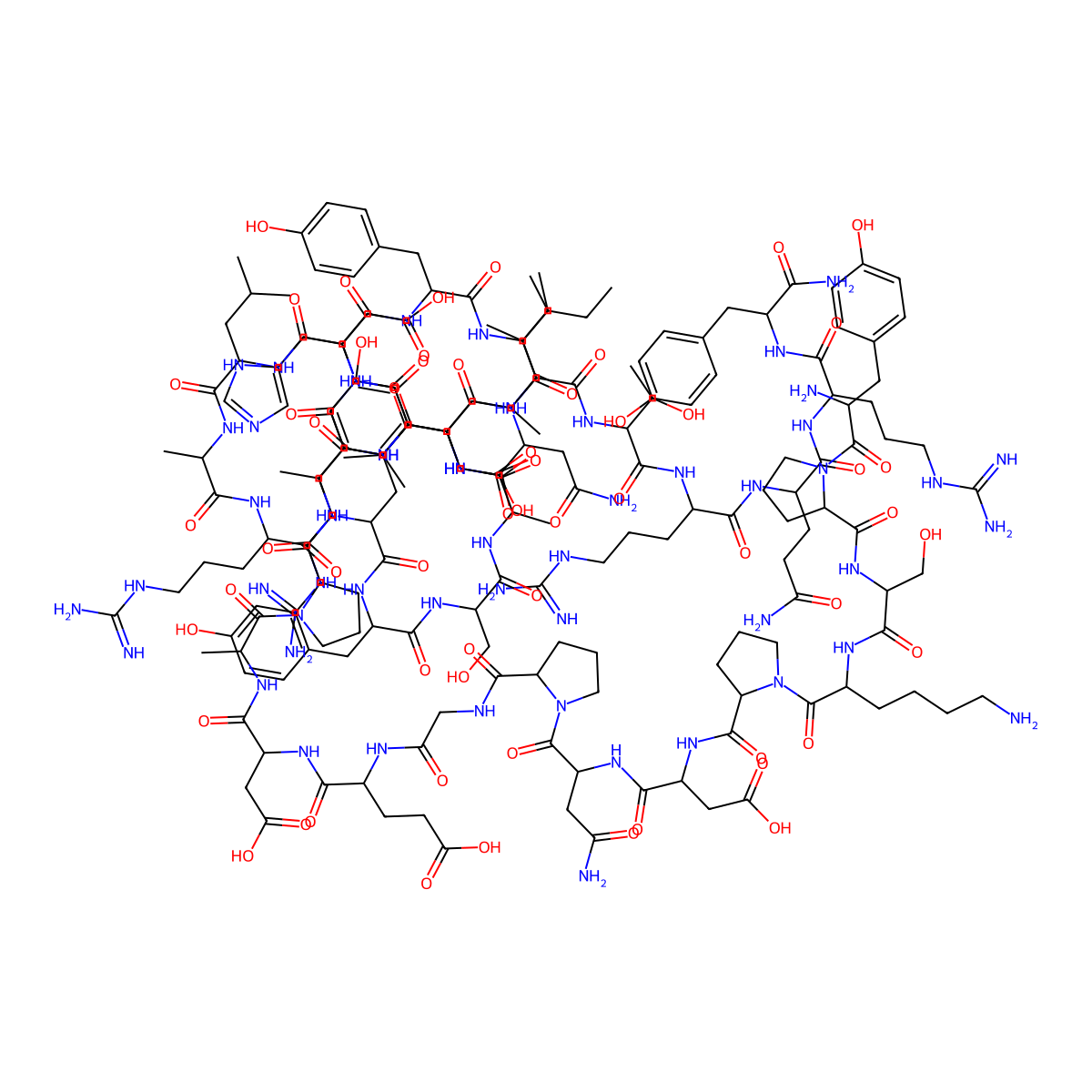 Neuropeptide Y molecular structure, CAS 125521-61-1