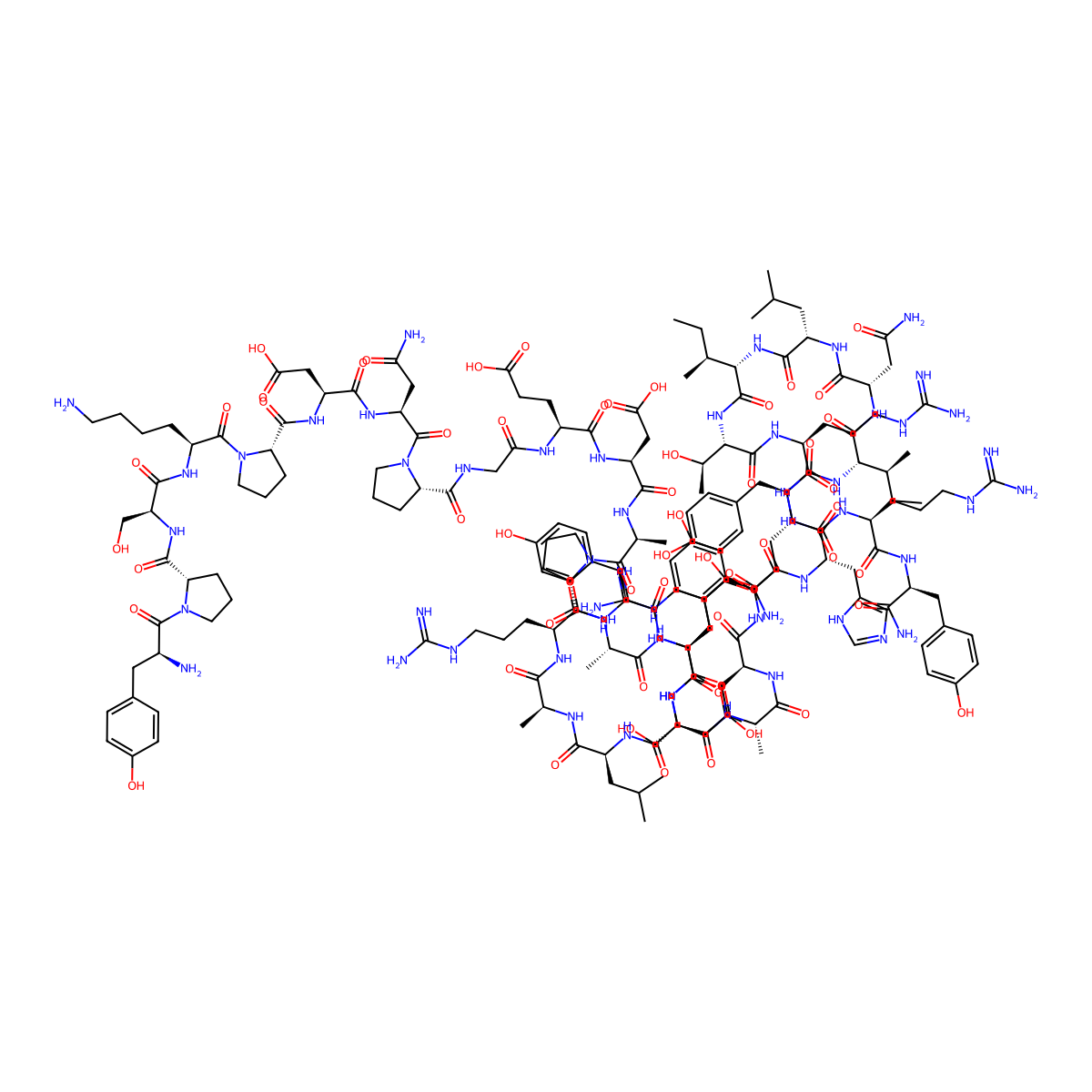 Neuropeptide Y molecular structure, CAS 125521-61-1