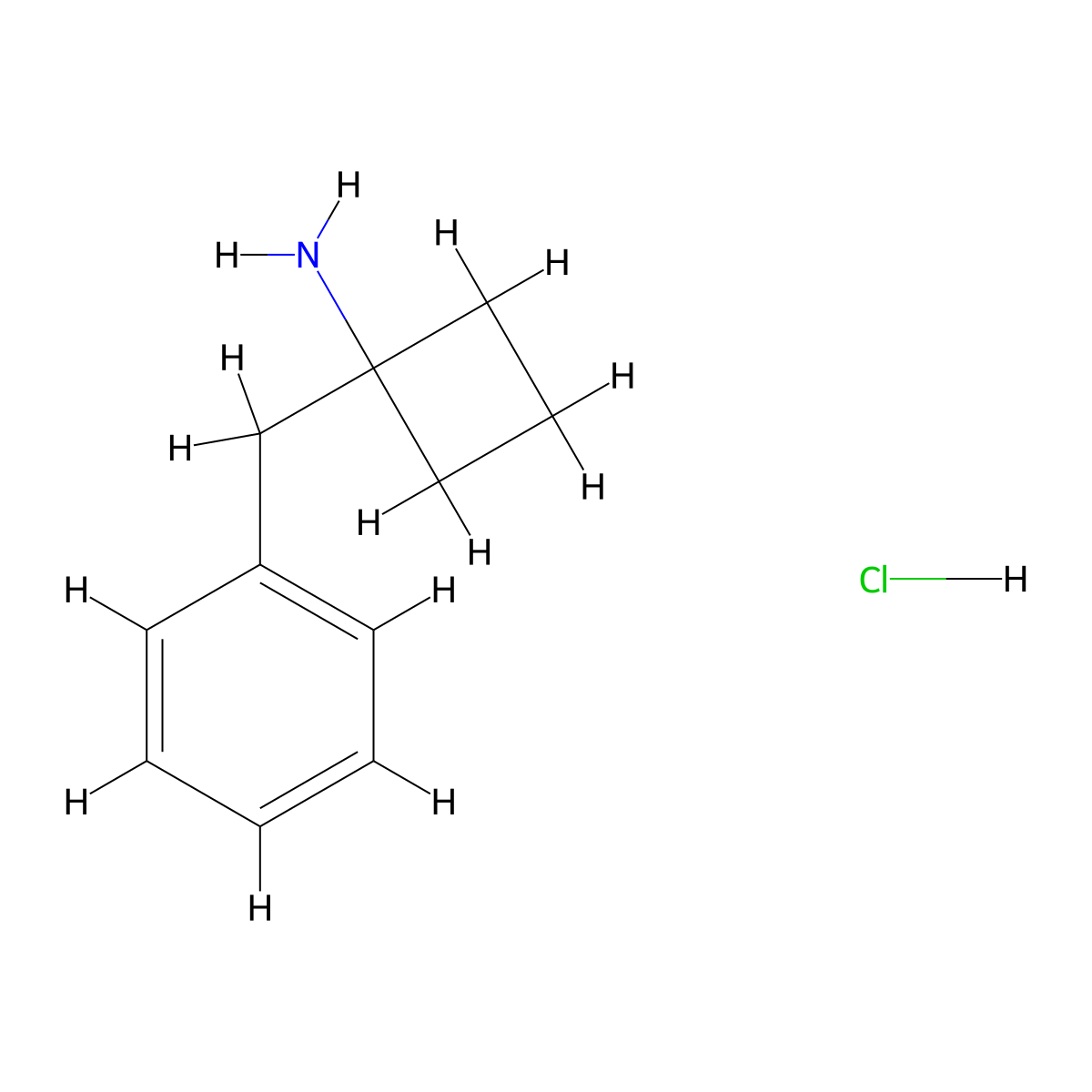 1-Benzylcyclobutan-1-amine hydrochloride molecular structure, CAS 1255306-40-1