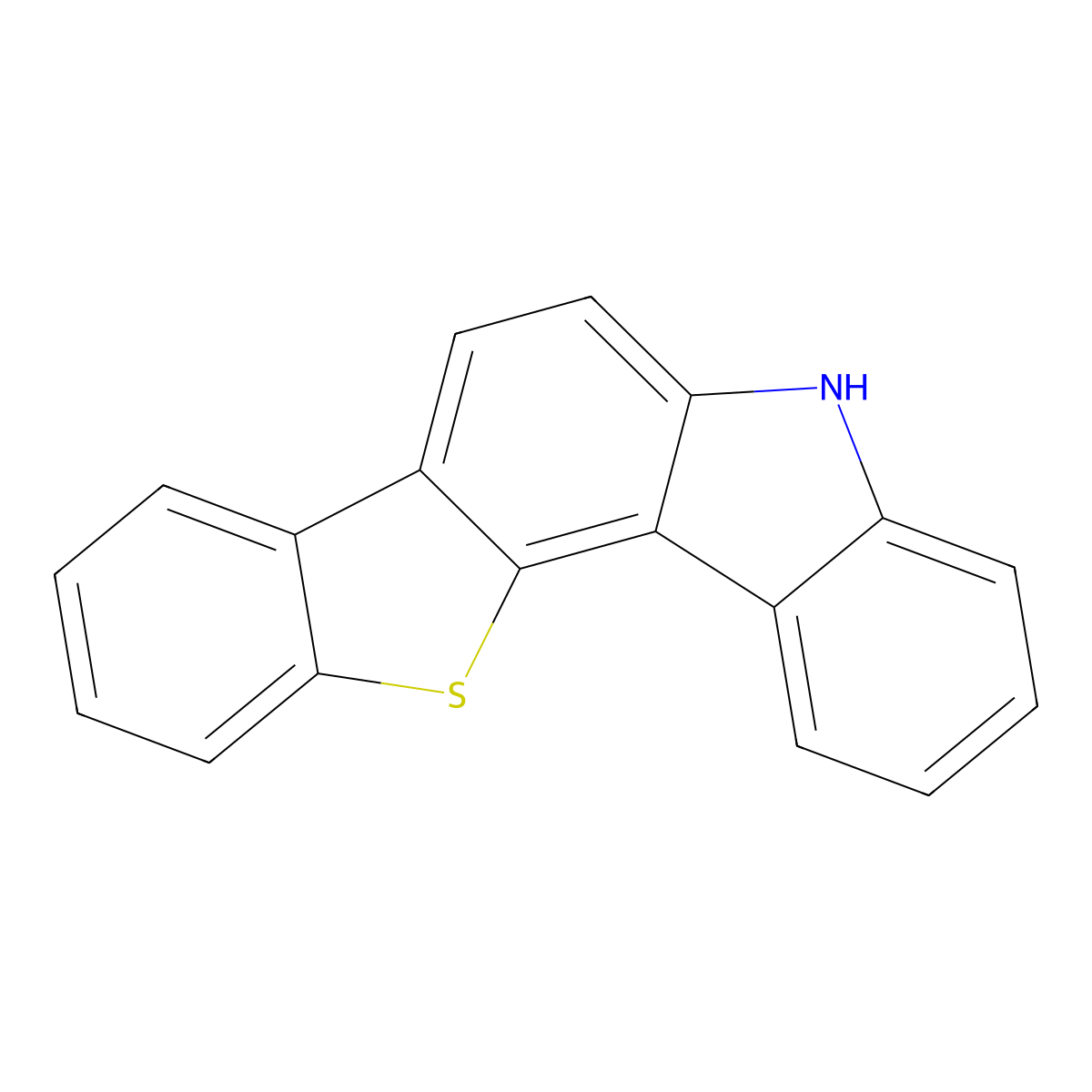5H-[1]benzothieno[3,2-c]carbazole molecular structure, CAS 1255308-97-4