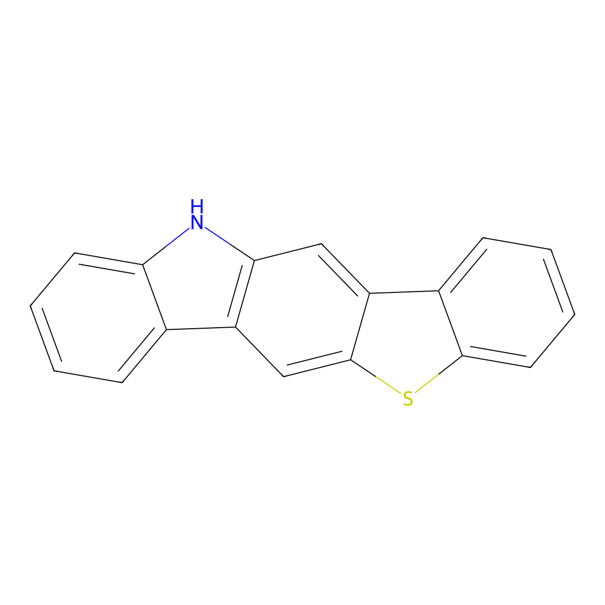 11H-Benzo[4,5]thieno[3,2-B]carbazole molecular structure, CAS 1255309-10-4