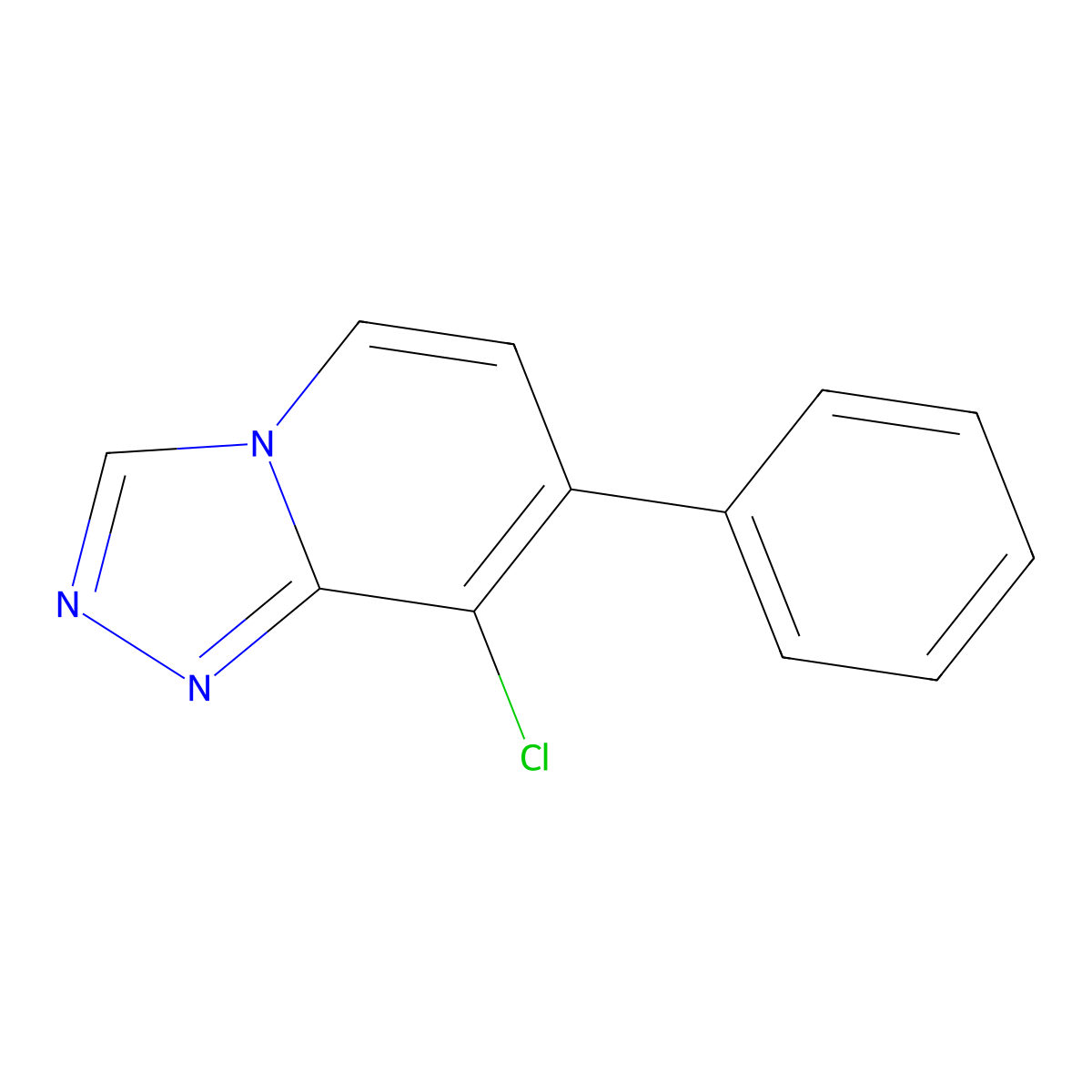 8-Chloro-7-phenyl-[1,2,4]triazolo[4,3-a]pyridine molecular structure, CAS 1255311-45-5