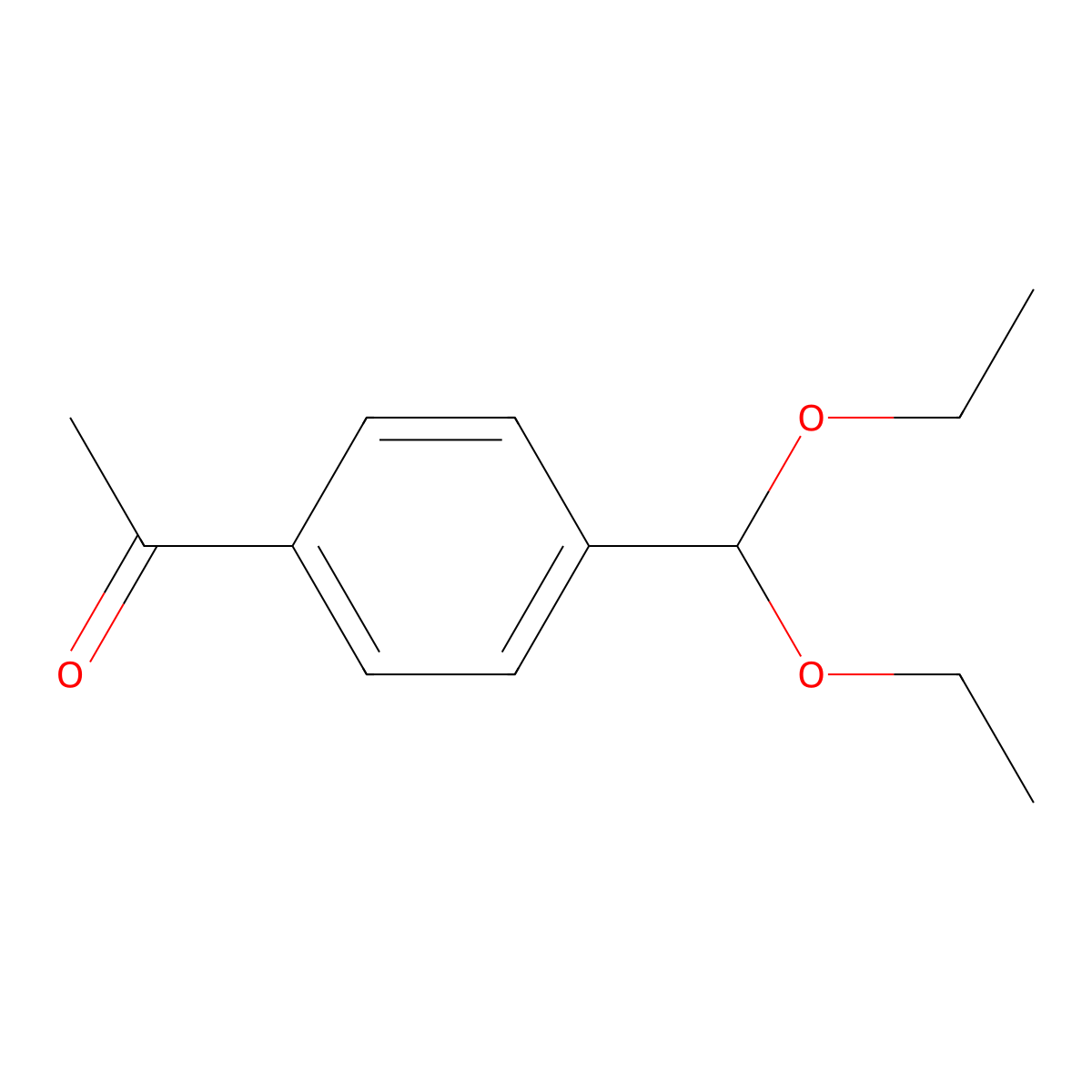 1-[4-(Diethoxymethyl)phenyl]ethan-1-one molecular structure, CAS 125532-06-1