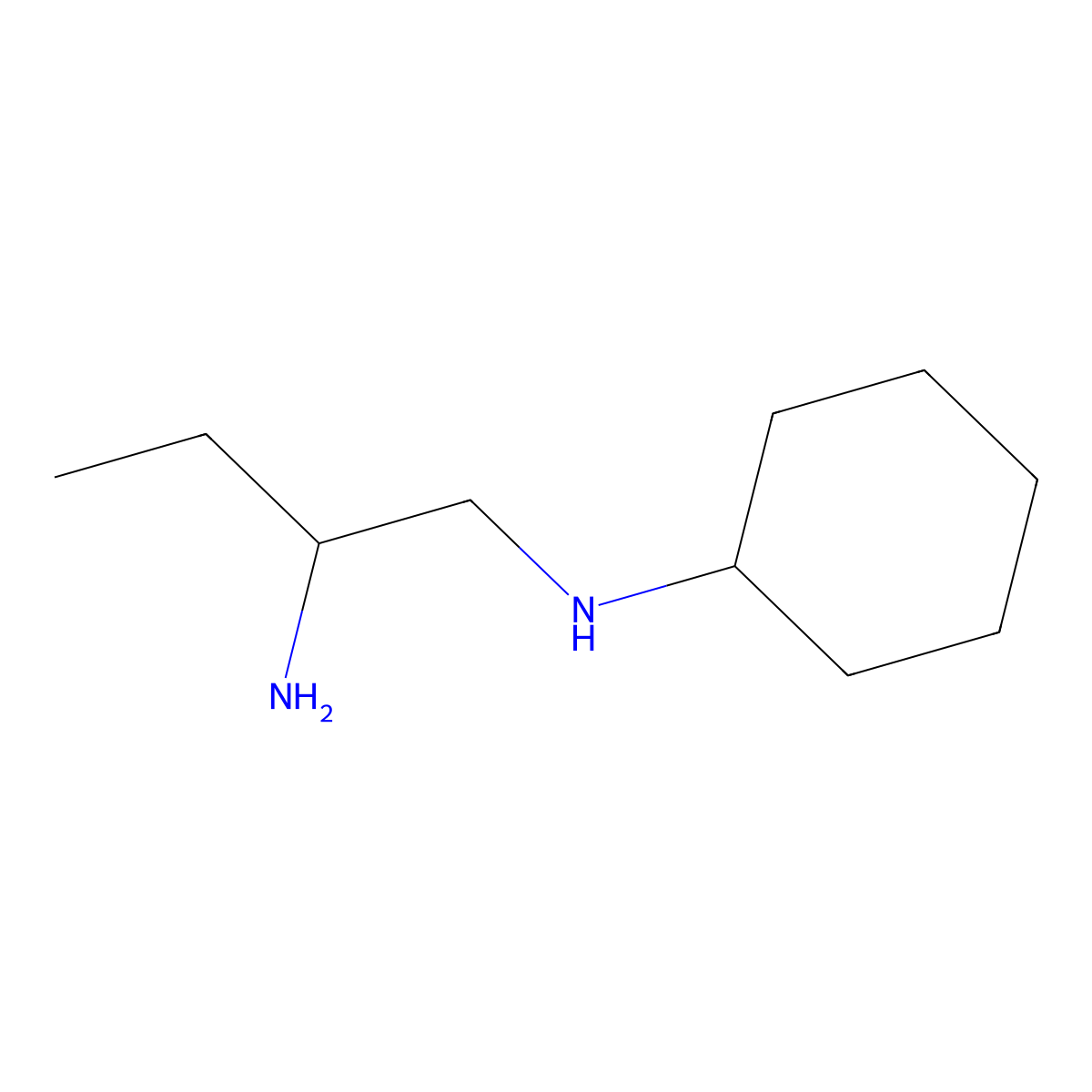 n1-Cyclohexylbutane-1,2-diamine molecular structure, CAS 125533-80-4