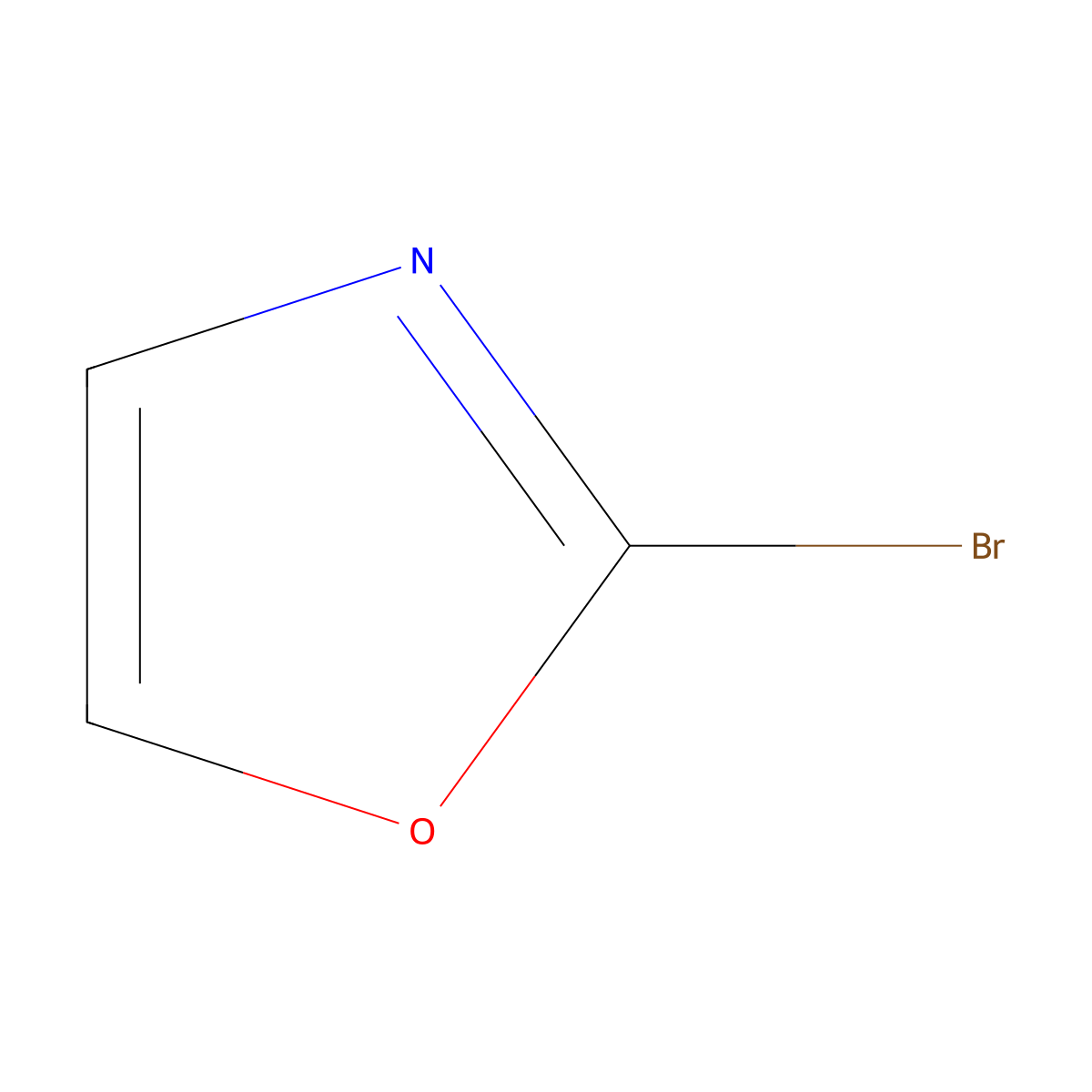 2-Bromo-1,3-oxazole molecular structure, CAS 125533-82-6