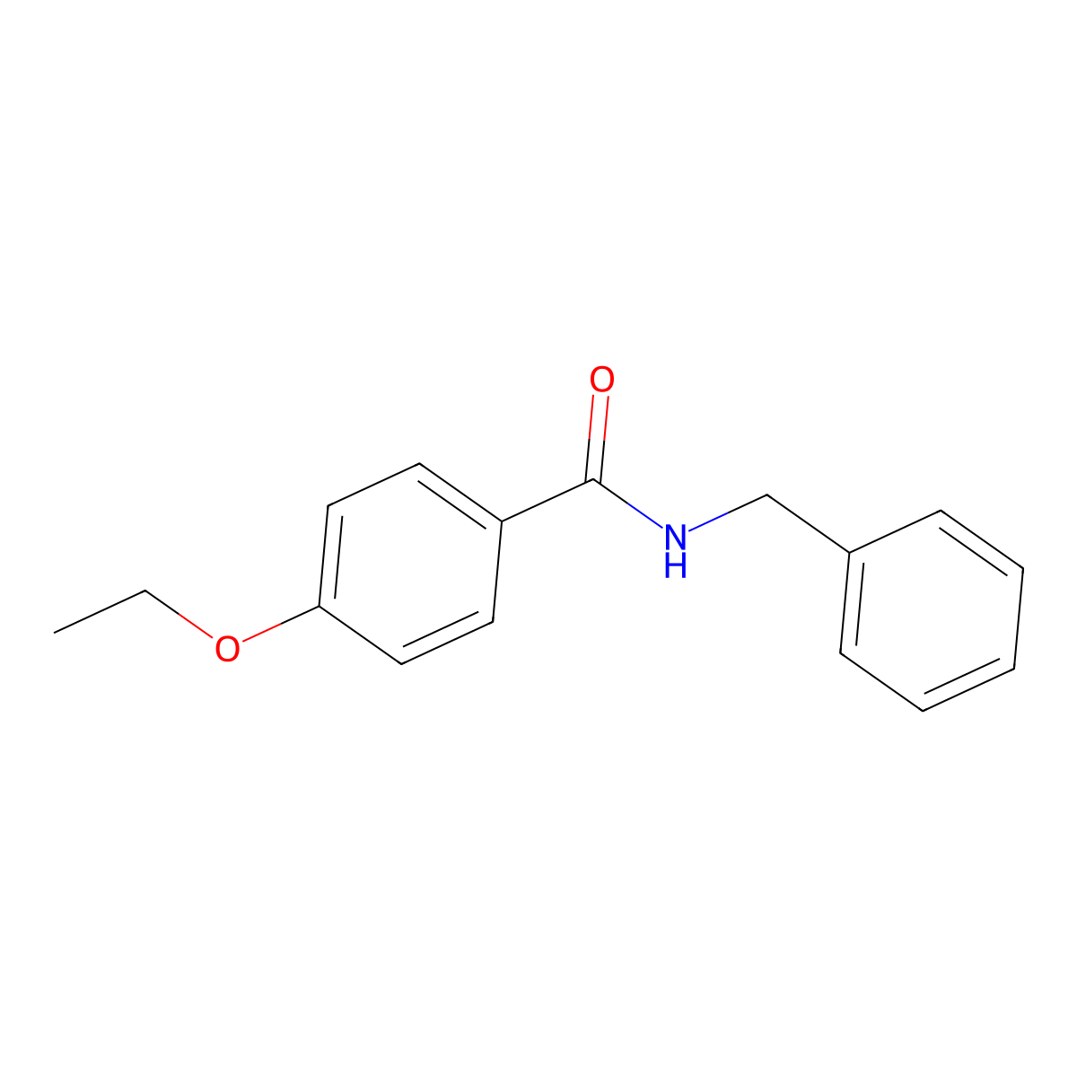 N-benzyl-4-ethoxybenzamide molecular structure, CAS 125535-78-6