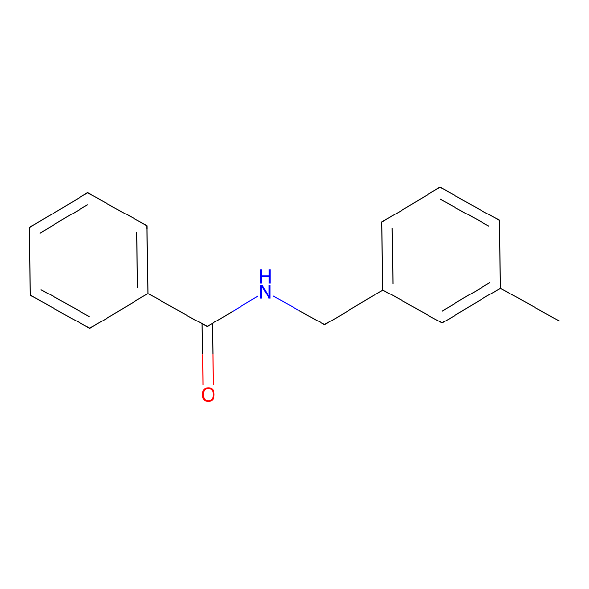 N-[(3-methylphenyl)methyl]benzamide molecular structure, CAS 125553-01-7