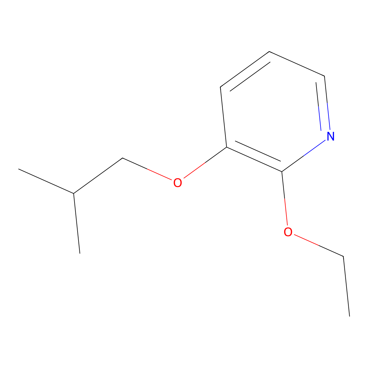 2-Ethoxy-3-isobutoxypyridine molecular structure, CAS 1255574-40-3