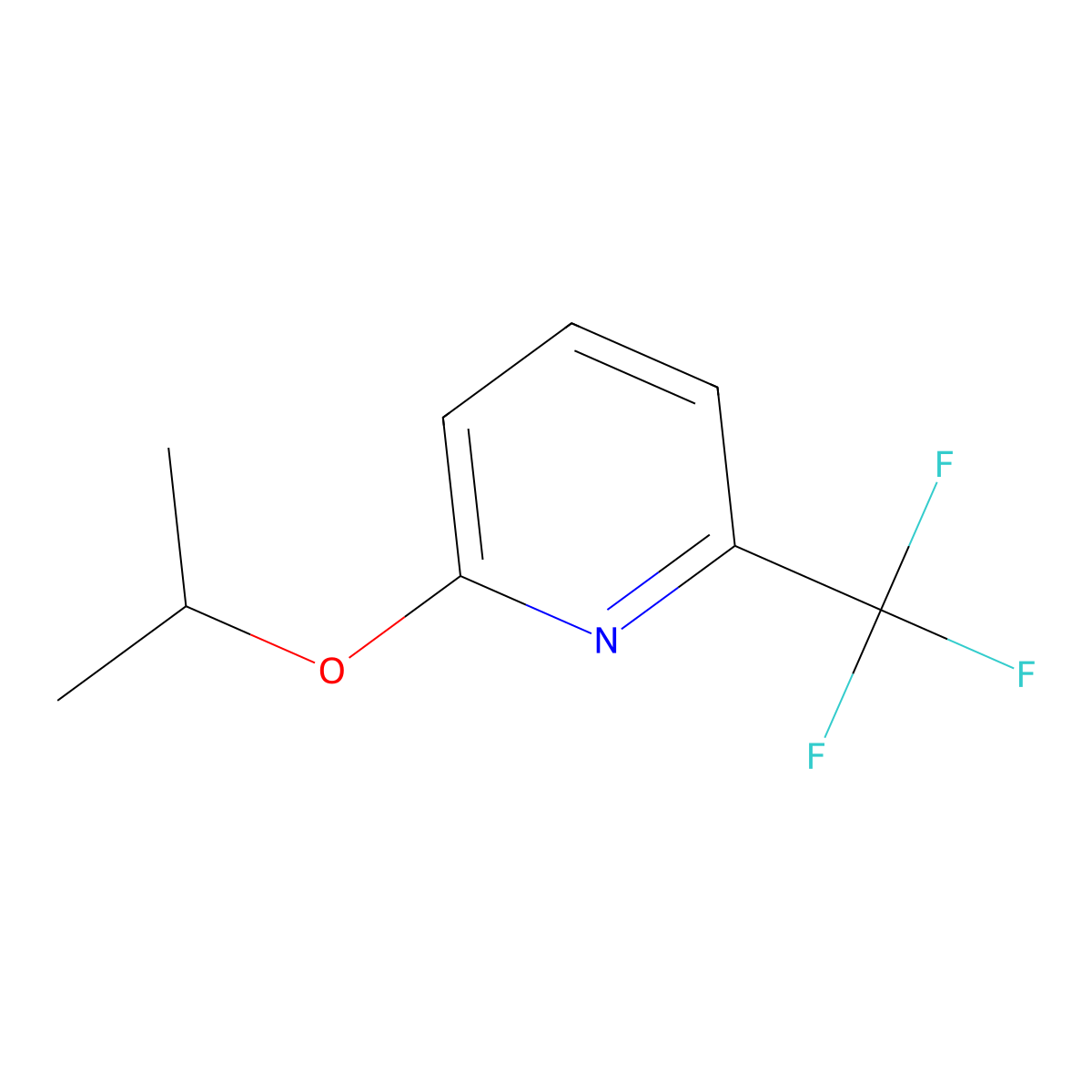 2-Isopropoxy-6-(trifluoromethyl)pyridine molecular structure, CAS 1255574-41-4