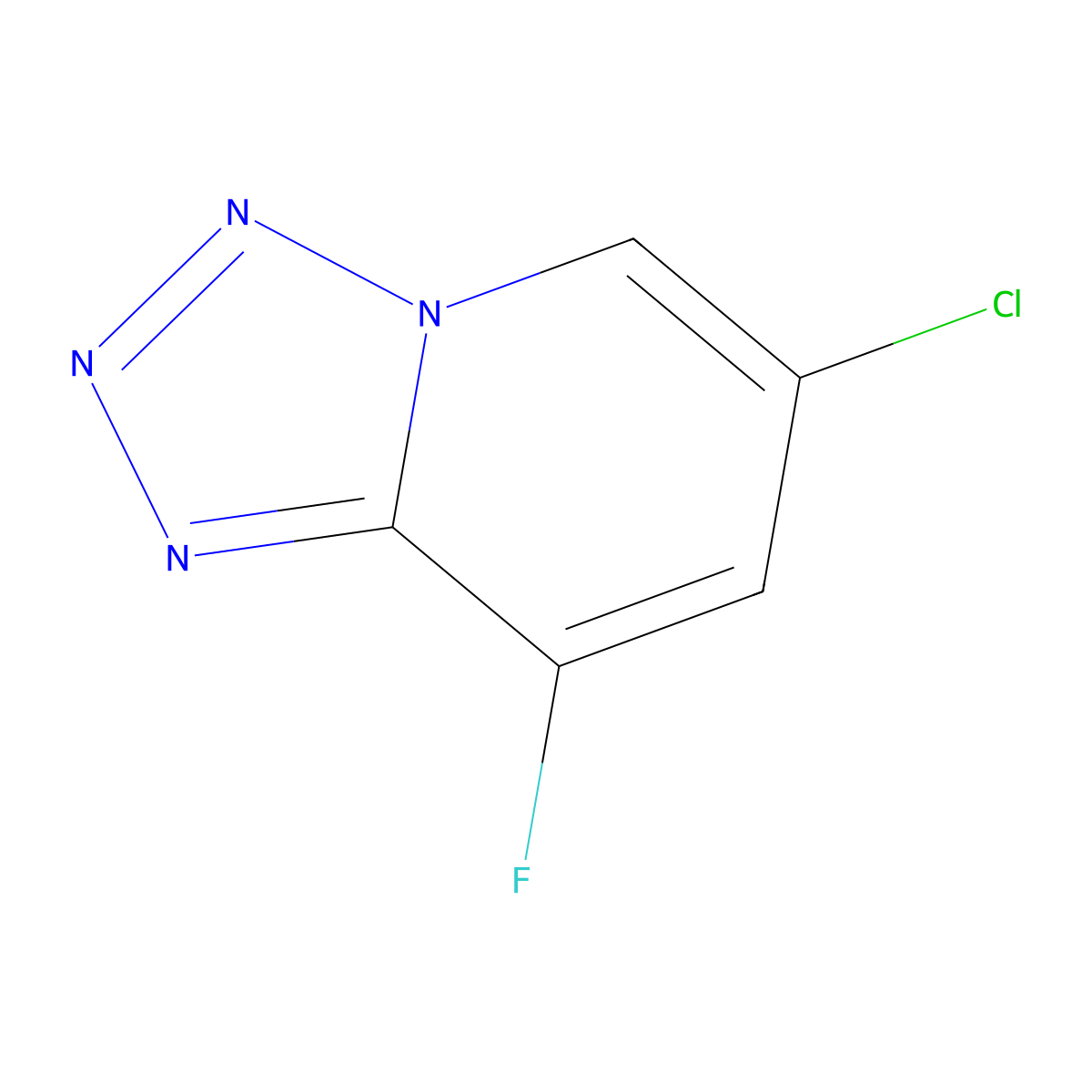 6-Chloro-8-fluorotetrazolo[1,5-a]pyridine molecular structure, CAS 1255574-42-5