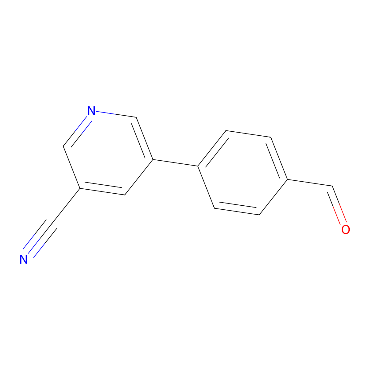 5-(4-Formylphenyl)nicotinonitrile molecular structure, CAS 1255574-49-2