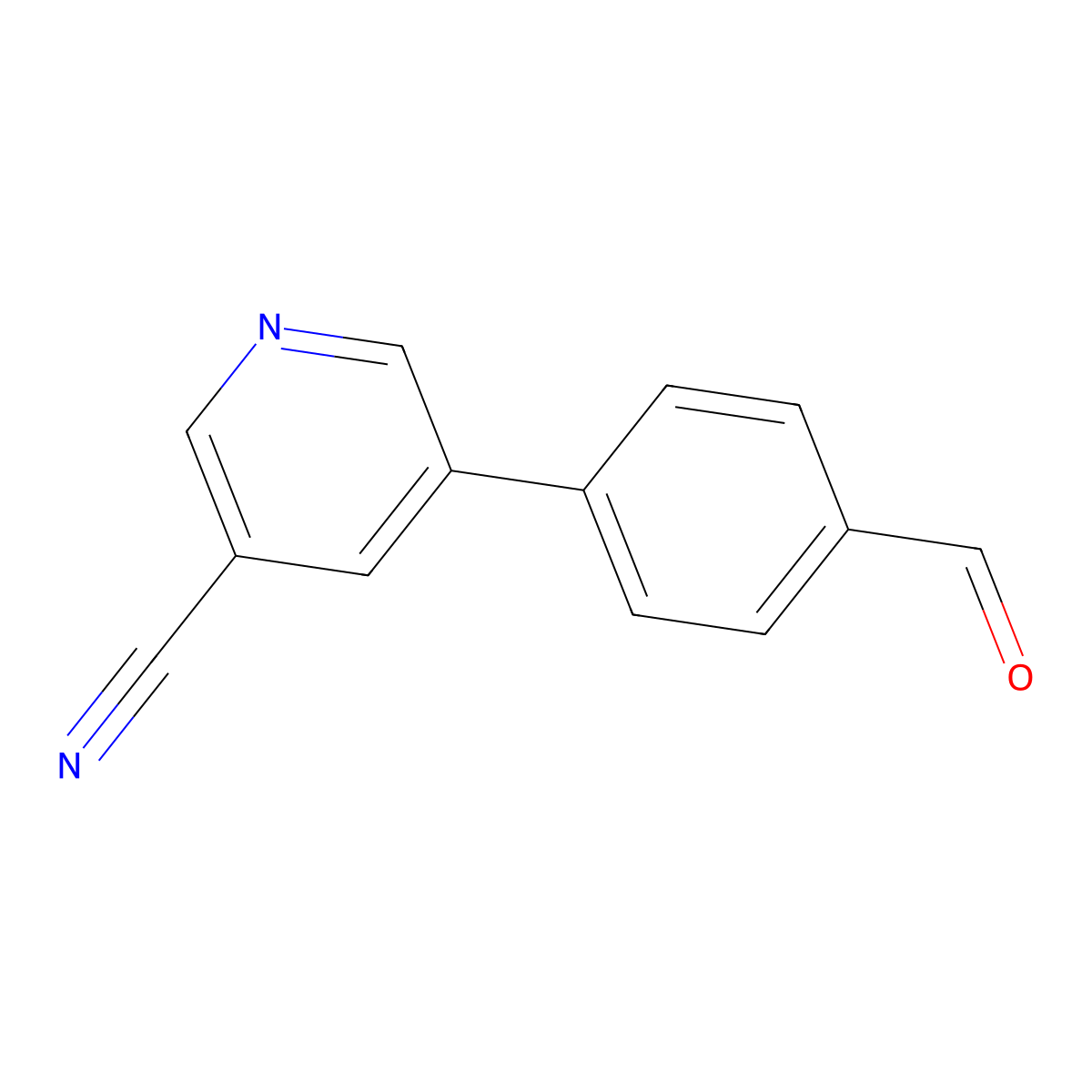 5-(4-Formylphenyl)nicotinonitrile molecular structure, CAS 1255574-49-2