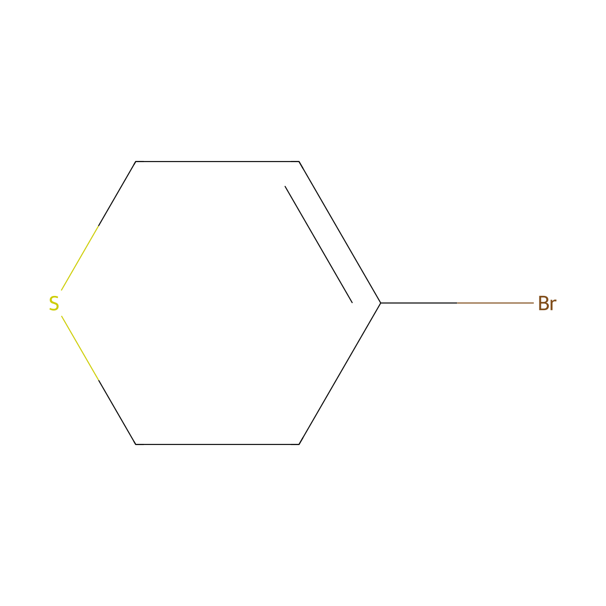 4-Bromo-3,6-dihydro-2H-thiopyran molecular structure, CAS 1255574-60-7