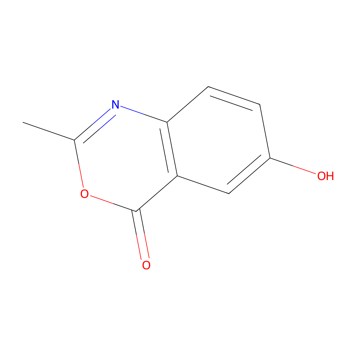 6-Hydroxy-2-methyl-4H-benzo[D][1,3]oxazin-4-one molecular structure, CAS 125558-96-5