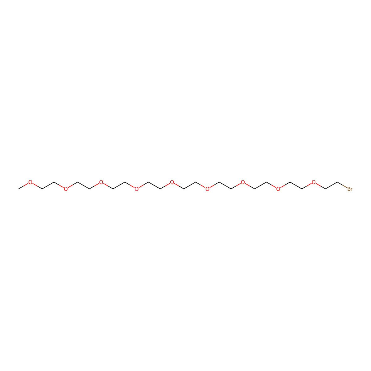 1-(2-(2-(2-(2-(2-(2-(2-(2-Bromoethoxy)ethoxy)ethoxy)ethoxy)ethoxy)ethoxy)ethoxy)ethoxy)-2-methoxyethane molecular structure, CAS 125562-30-3