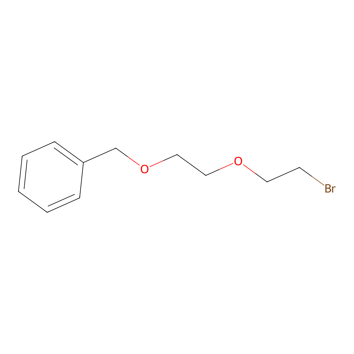 ((2-(2-Bromoethoxy)ethoxy)methyl)benzene molecular structure, CAS 125562-32-5