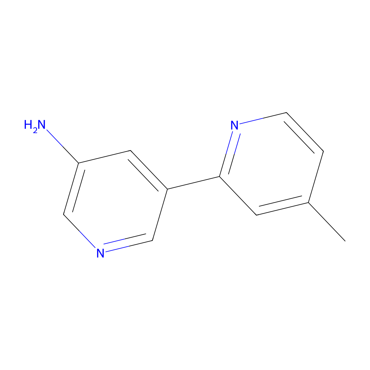 4-Methyl-[2,3'-bipyridin]-5'-amine molecular structure, CAS 1255634-14-0